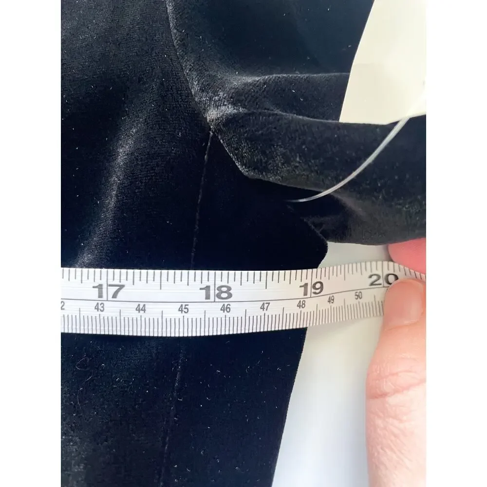 NWT Vintage Rafaella Black Velvet Two Button Blazer Size 10